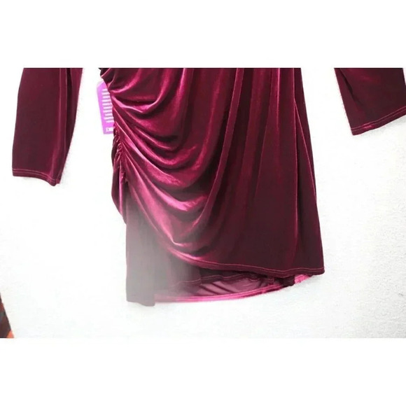 Alex Marie Women's Mahogany Plus Nikki Wrap Dress-Velvet-24W-New w/Tags - Picture 12 of 12